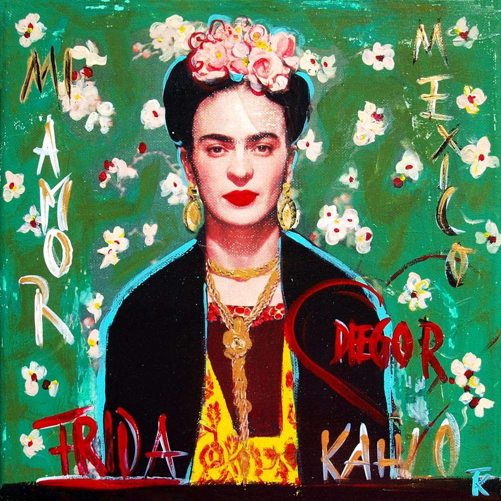 50++ Frida kahlo bilder leinwand , Kathrin Thiede Frida Kahlo Collage Bild auf Leinwand