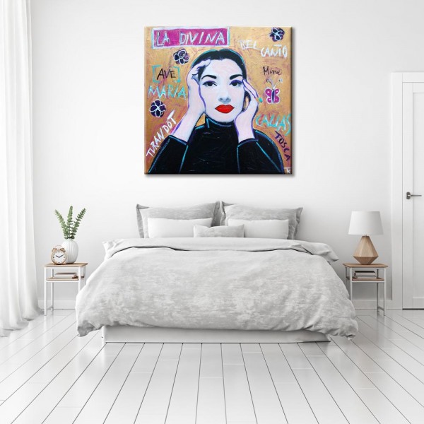 Kathrin Thiede Maria Callas II Collage Bild auf Leinwand
