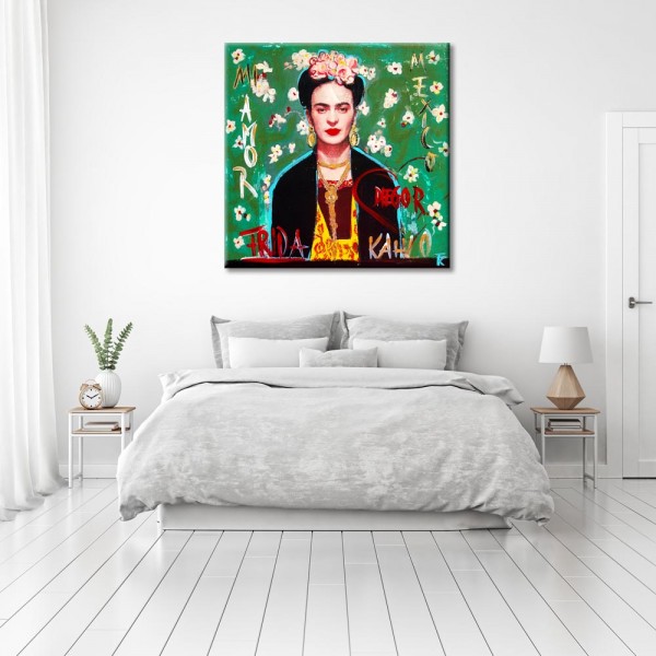 Kathrin Thiede Frida Kahlo Collage Bild auf Leinwand